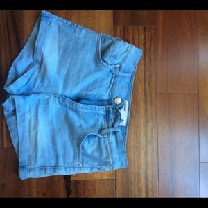 Garage denim high waist shorts